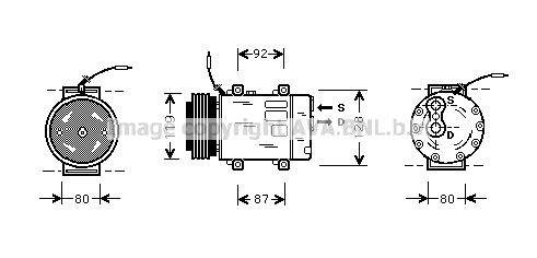 AVA QUALITY COOLING Компрессор, кондиционер RTK047